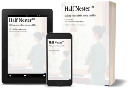 The LEADS Framework for Half Nesters guide on a tablet and in print