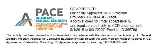 AGD PACE approved continuing education provider