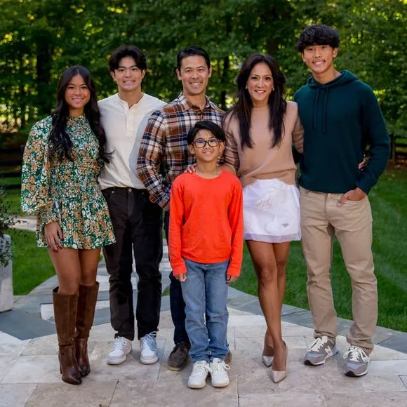 Dr. Valerie Woo with her family
